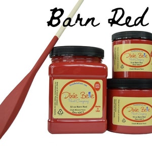 BARN RED Chalk Mineral Paint, Dark Red, Dixie Belle, Furniture Paint