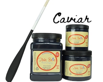 CAVIAR, Black Chalk Mineral Paint, Dixie Belle, Furniture Paint