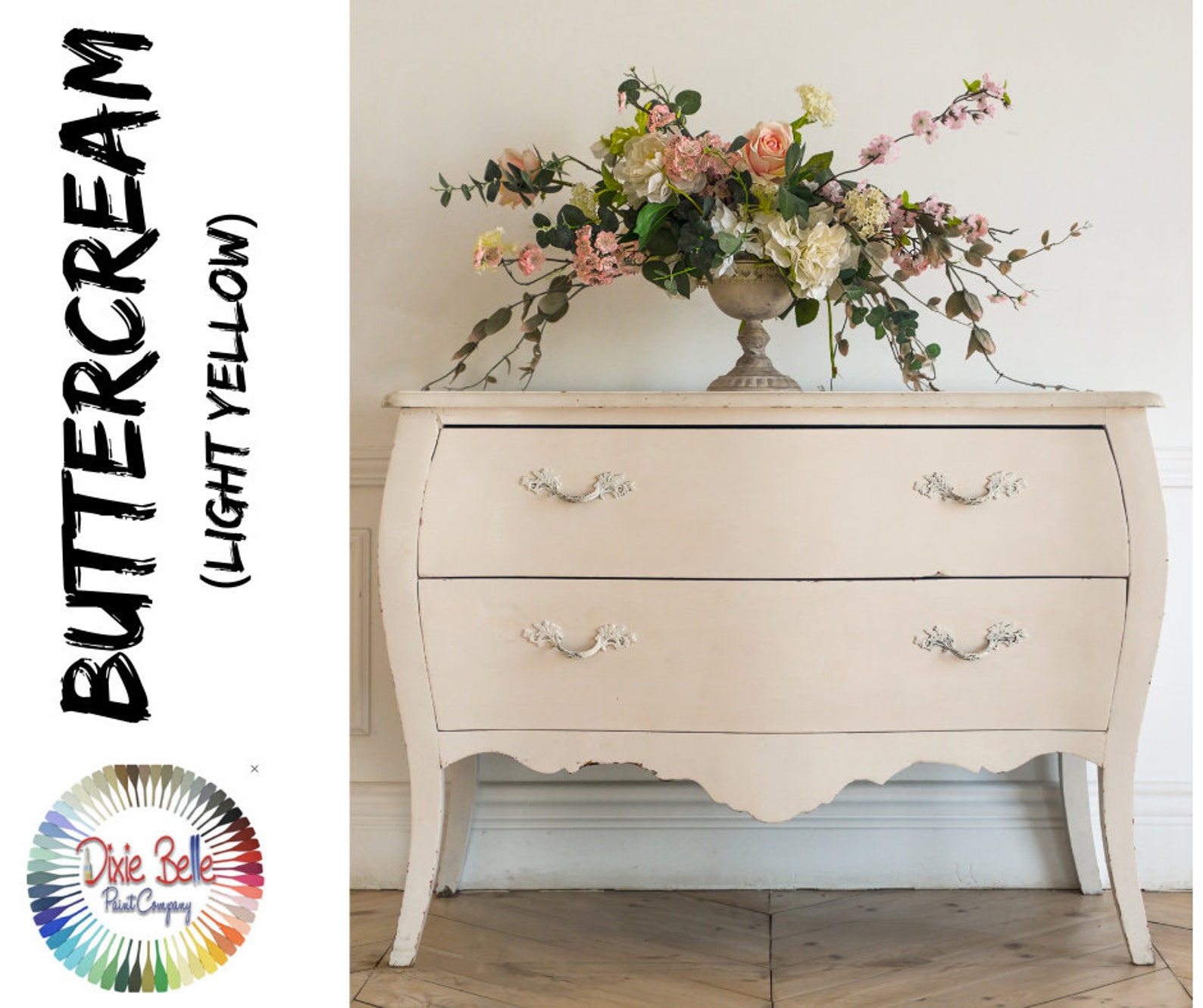 BUTTERCREAM Chalk Paint Buttery White Chalk Paint Dixie Etsy