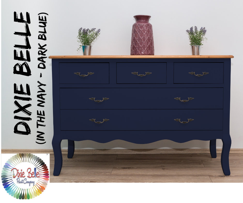 Navy Blue Paint In The Dixie Belle Chalk Mineral Australia Navy Blue Paint In The Dixie Belle, Bunker Hill Blue Furniture Taiwan