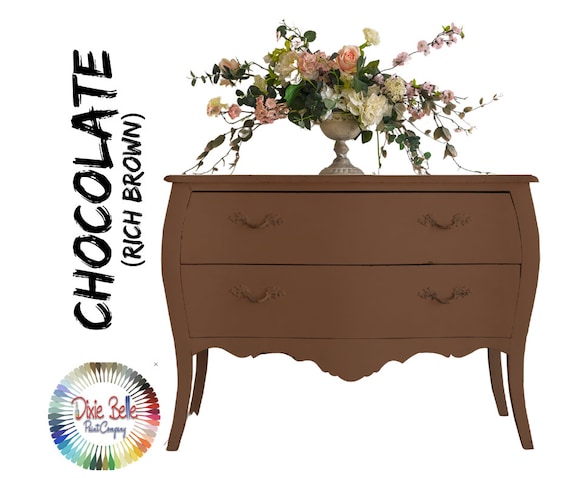 brown chalk paint dresser Cognac