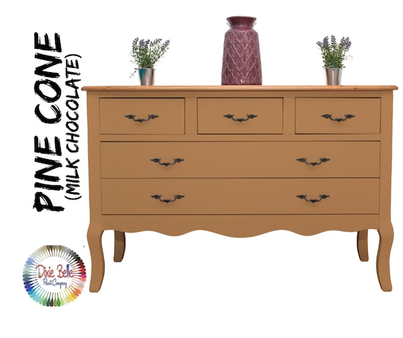 brown chalk paint dresser PINE CONE, Mineral Paint, Dixie Belle, Furniture Burnt Umber ladivine Gillian Anderson nails BAFTA Color:Ice Blue
