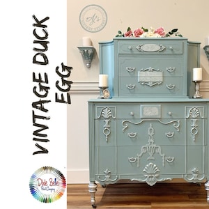 VINTAGE DUCK EGG, Dixie Belle Chalk Mineral Paint, Blue Chalk Paint, Furniture Paint