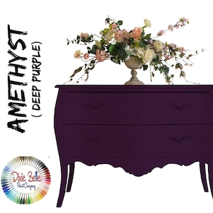 Deep Purple Chalk Mineral Paint , Amethyst, Dixie Belle, Furniture Paint