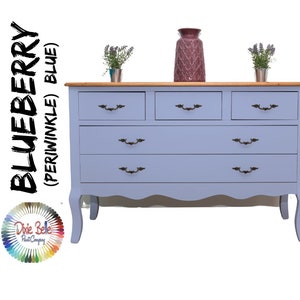 BLUEBERRY Chalk Paint, Blue Periwinkle Chalk Paint, Dixie Belle Chalk Mineral Paint, Furniture Paint