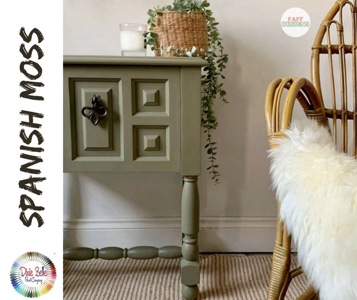 SPANISH MOSS Dixie Belle Chalk Mineral Paint Furniture Etsy