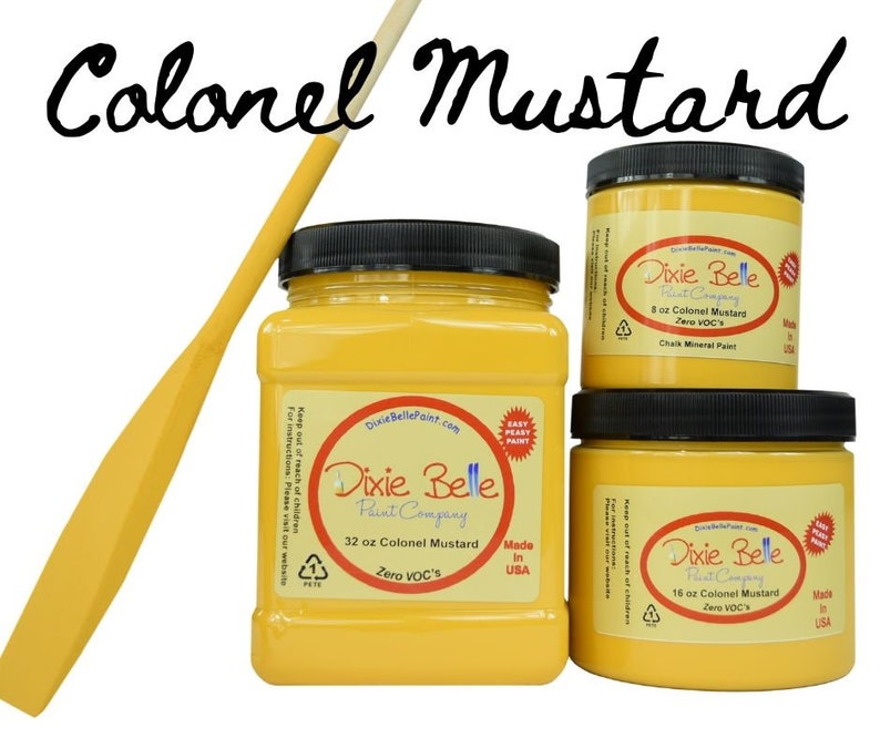Golden Yellow Paint COLONEL MUSTARD Chalk Paint Yellow Etsy
