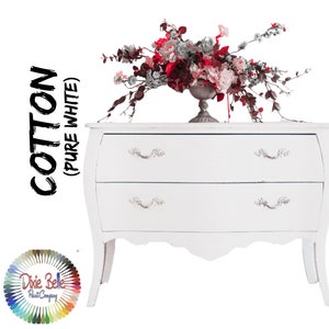White Paint, COTTON, Dixie Belle Chalk Mineral Paint, Furniture Paint
