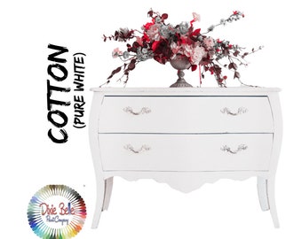 White Paint, COTTON, Dixie Belle Chalk Mineral Paint, Furniture Paint