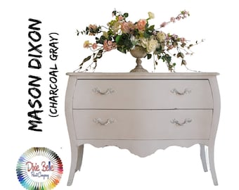Gray Paint, Dixie Belle MASON DIXON GRAY Chalk Mineral Paint, Charcoal Chalk Paint, Furniture Paint