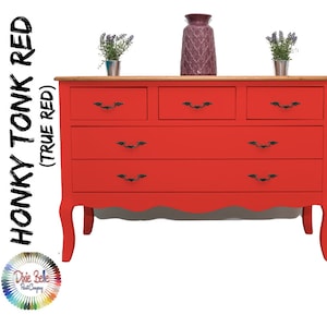 HONKY TONK RED Chalk Paint - Red Chalk Paint - Dixie Belle Chalk Mineral Paint - Furniture Paint