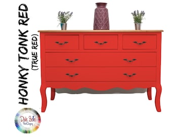 HONKY TONK RED Chalk Paint - Red Chalk Paint - Dixie Belle Chalk Mineral Paint - Furniture Paint