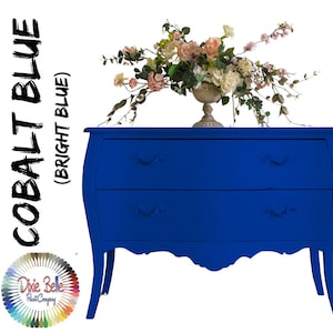 Bright Blue, Chalk Paint, COBALT BLUE, Blue Chalk Paint, Dixie Belle Chalk Mineral Paint, Furniture Paint
