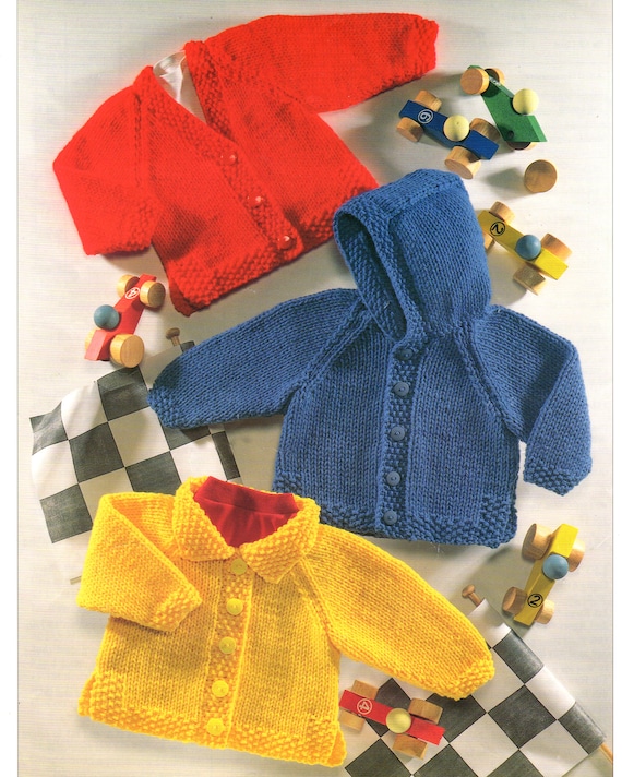chunky baby jacket knitting pattern