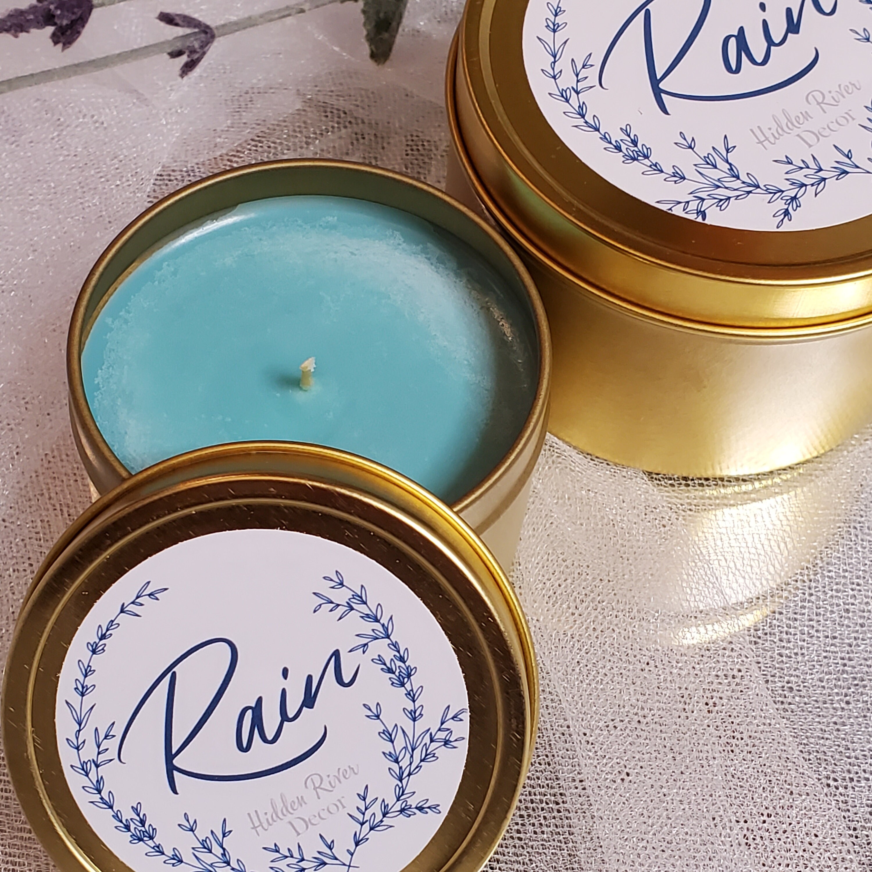Rain Scented Soy Candle 100 Soy Wax Candles 2oz 4oz 8oz Etsy