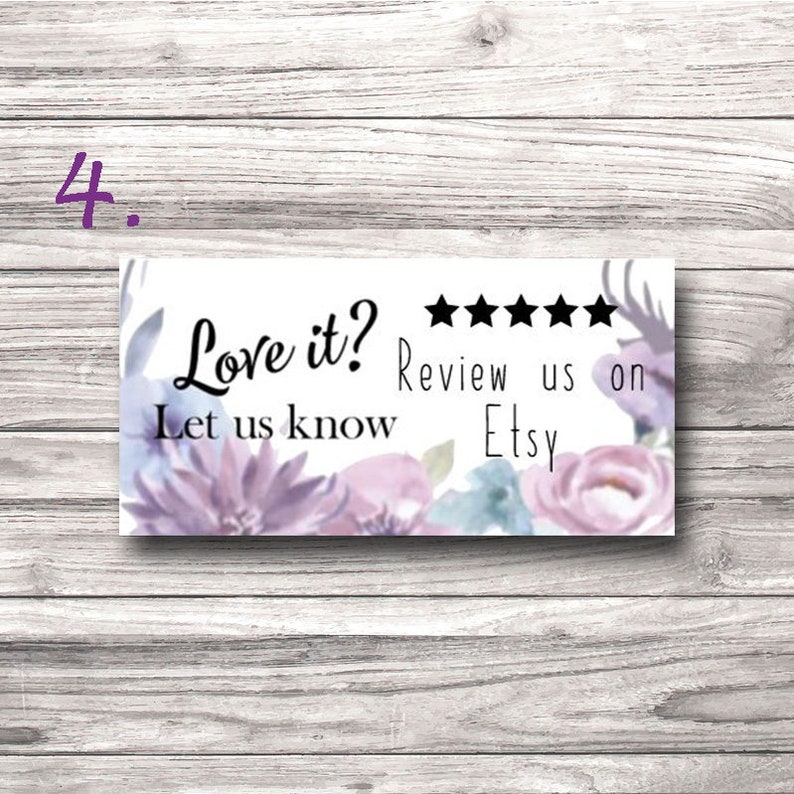 Review Reminder Sticker Customer Review Sticker Etsy Etsy