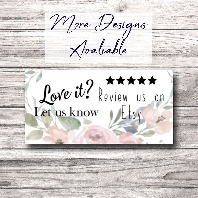 Review Reminder Sticker Customer Review Sticker Etsy Etsy