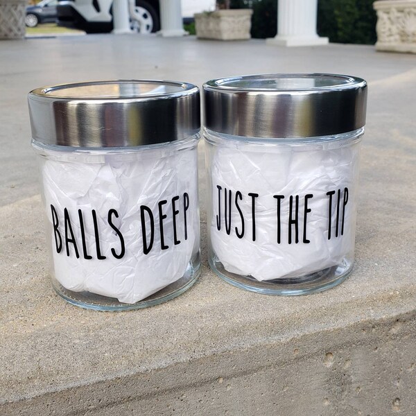 Funny Bathroom Jars Etsy