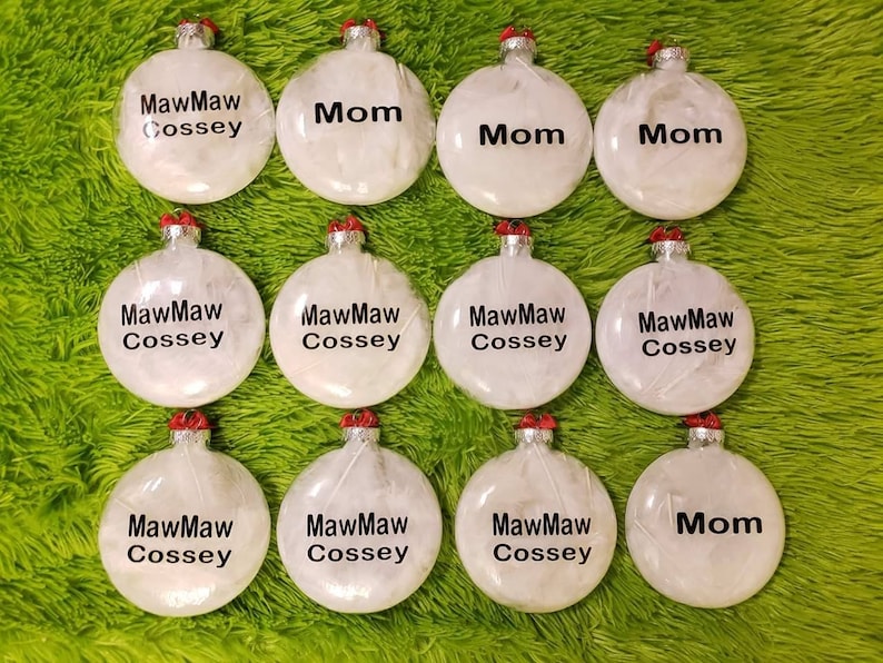Cardinal In Memory Of Large 4 inch Clear Disc shaped ACRYLIC Mom Gift-Family Gift-heaven-loss-memory