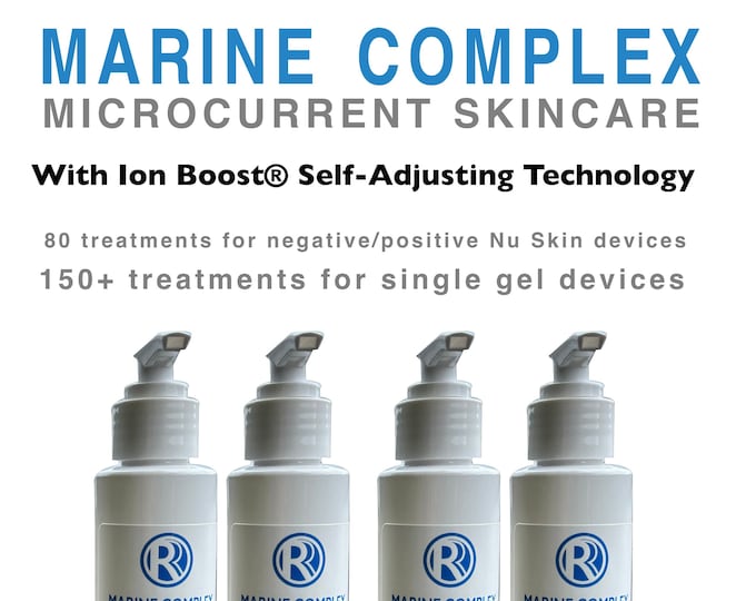 Vegan Conductive Facial Gel Set | Clean, Eco-Friendly | "Marine Complex” FOUR PACK