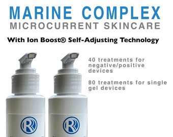 Vegan Conductive Facial Gel Set | Clean, Eco-Friendly | "Marine Complex” Duo Pack