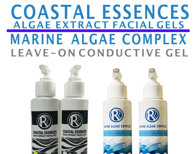 Luxury Vegan Galvanic Gels Mixer | Coastal Essences and Marine Algae Complex | Cover all your at-home galvanic treatment needs |