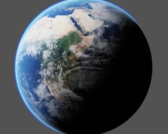 Realistic High Resolution Earth Transparent PNG Graphic Asset