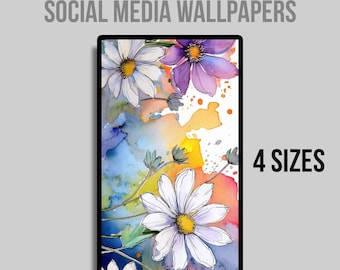 Floral Watercolour Backgrounds for Instagram