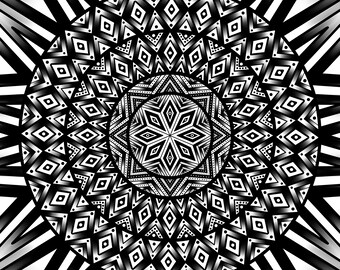 Mandala - 8.5" x 11" print