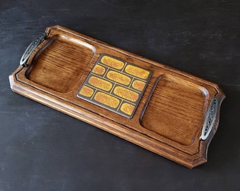 Vintage Mid Century Modern Jaxton Cheese Board Tray Serving Platter