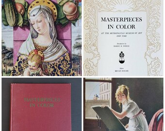 Vintage 1945 Masterpieces in Color at the Metropolitan Museum of Art New York by Bryan Holme Art Hardcover Book