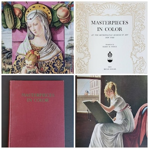 Vintage 1945 Masterpieces in Color at the Metropolitan Museum of Art New York by Bryan Holme Art Hardcover Book