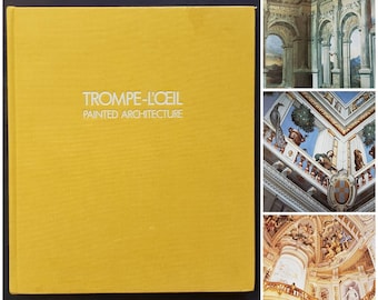 Vintage 1986 Trompe L&#39;Oeil Painted Architecture by Miriam Milman Hardcover