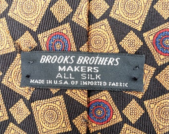 Brooks Brothers MAKERS USA製 TIE 🇺🇲 Brooks Brothers Makers Silk Tie Made In USA 56x3 5/8