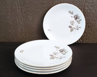 Salad Plate Hutschenreuther Gray Rose Noblesse Made in Germany