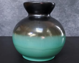 Vintage Swedish Upsala Ekeby Einar Törning Art Deco Black Hand