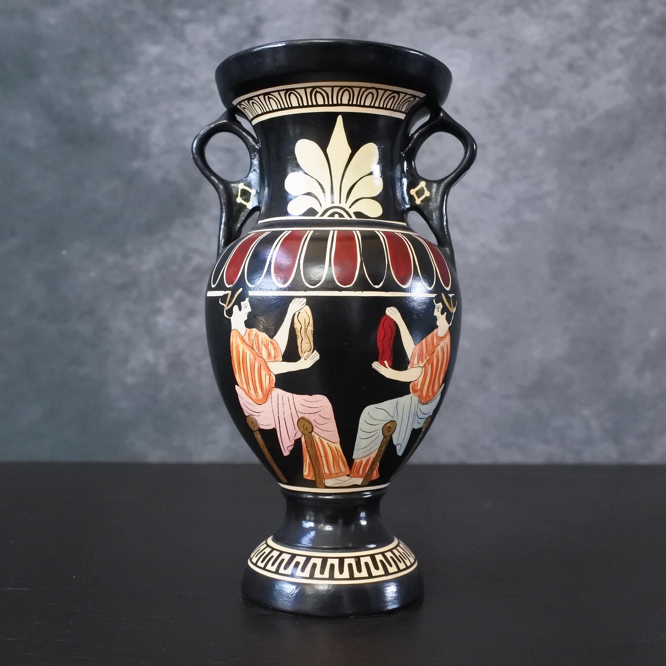 Hand painted greek vase - Etsy 日本