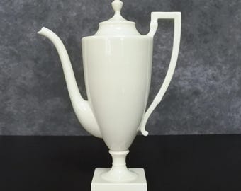 Antique Lenox Belleek Colonial Ivory Porcelain Coffee Pot