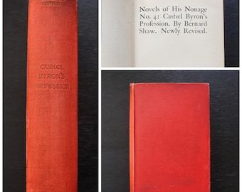 Antiguo 1901 La profesión de Cashel Byron por George Bernard Shaw Tapa dura