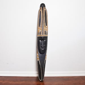 美品　希少　木製　パプアニューギニア　セピック川流域の部族　マスク　飾り 美品 希少 木製 パプアニューギニア セピック川流域の部族 マスク 飾り