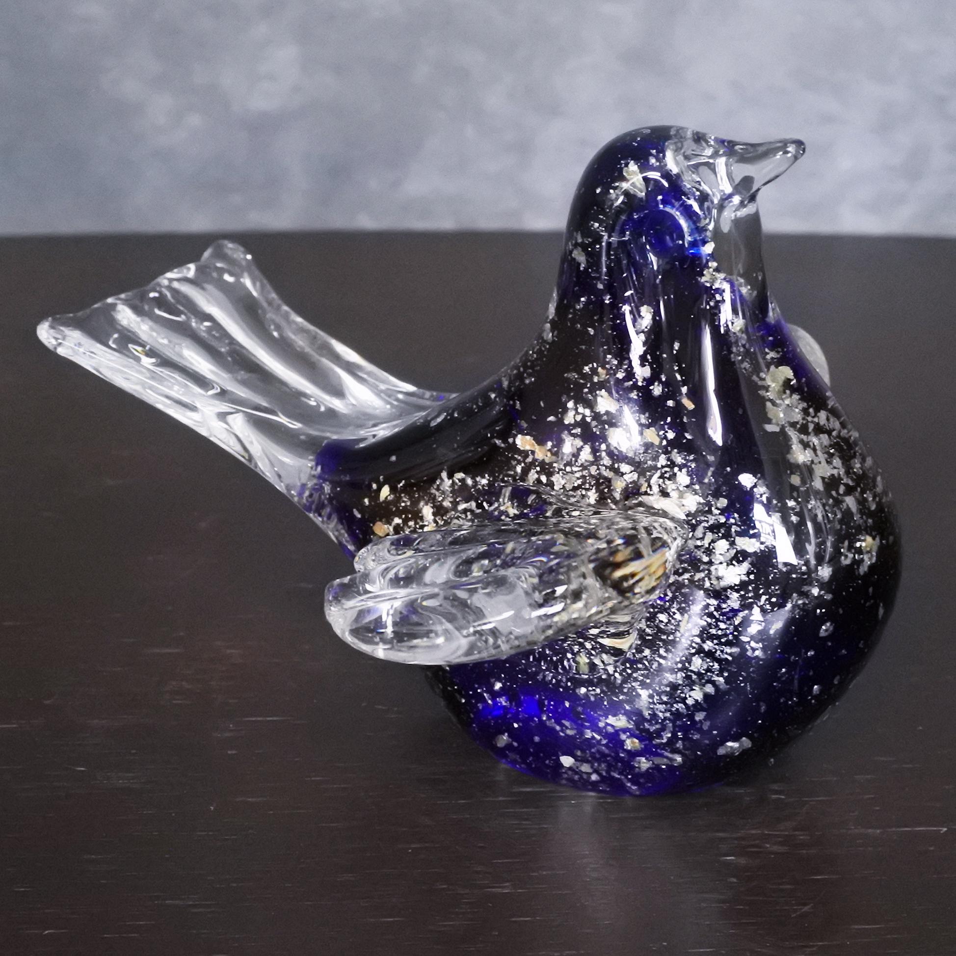 Murano Glass オールドムラーノガラス ウランガラス 置物 ビンテージ Murano Glass（ムラーノガラス）の置物です。30年以上前のものです。