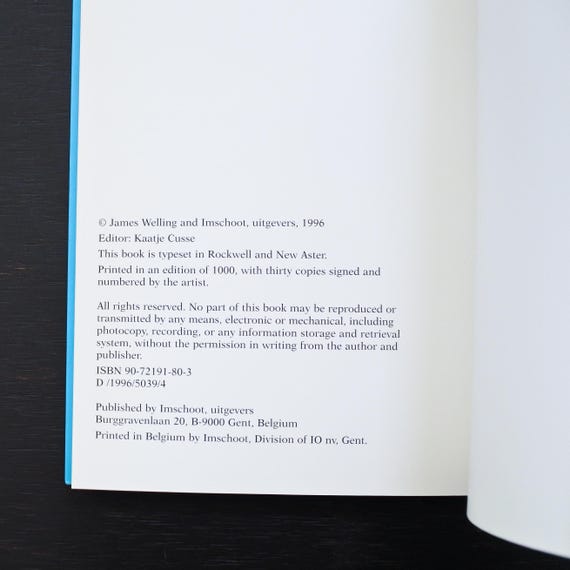 Vintage First Limited Edition 1996 Light Sources James Welling by