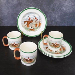 Vintage Spode Taking the Lead Fox Hunt Horse Hound Country Mug