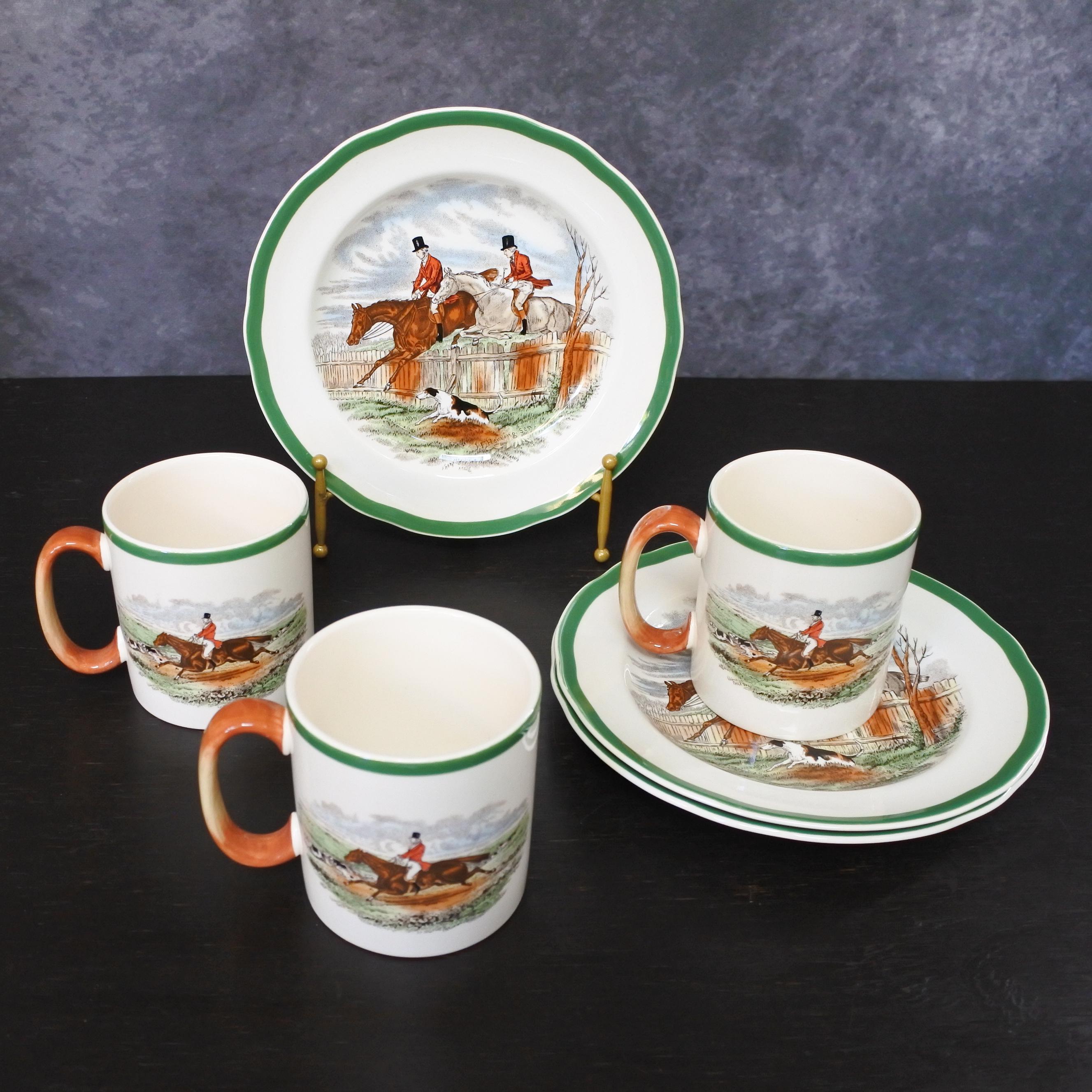 Vintage Spode Taking the Lead Fox Hunt Horse Hound Country Mug
