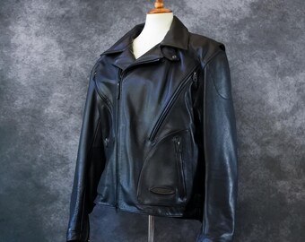 Harley Davidson Men's Black Leather Waterproof Liner FXRG Jacket