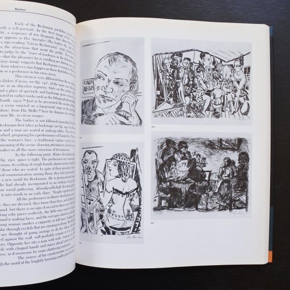 Vintage 1989 German Expressionist Prints and Drawings by the