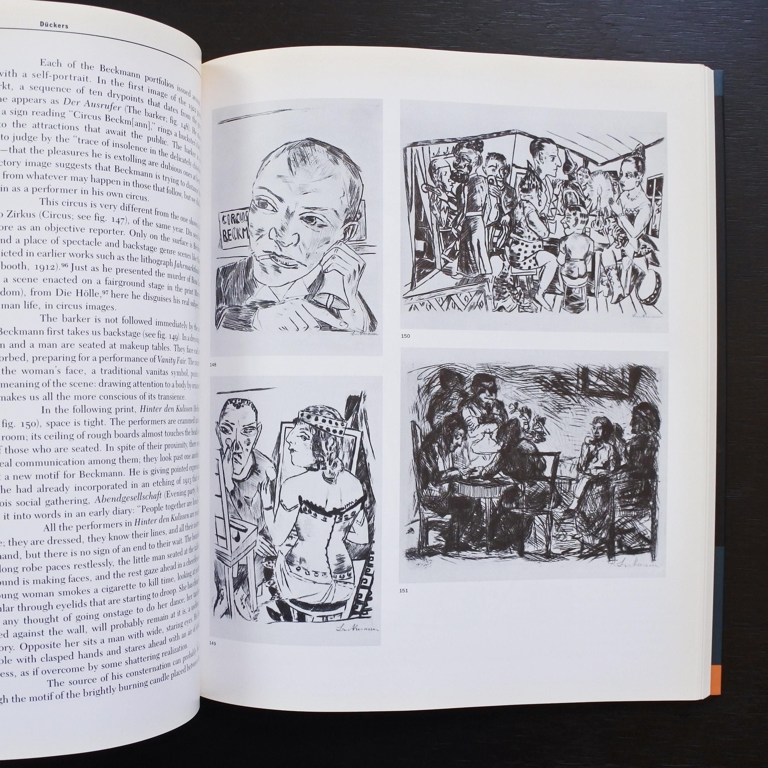 Vintage 1989 German Expressionist Prints and Drawings by the