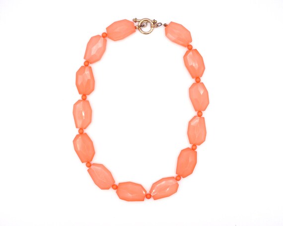 Vintage Peach Salmon Pink Apricot Orange 1960s Bea