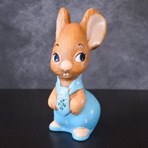 Vintage Early Pendelfin Jean Walmsley Father Rabbit Hand Painted Figurine