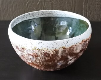 花柄の取っ手付きブラウンボウル - Etsy 日本